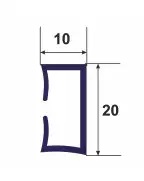 Мікро плінтус алюмінієвий  Best Deal 1/20/2,5 (120) Чорний