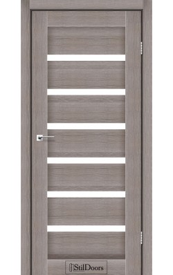 Дверне полотно FLORIDA StilDoors Трюфель (800*2000) ПВХ, стекло сатин (СК)