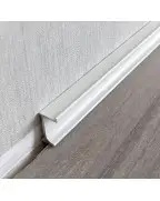 Плінтус алюмінієвий прихованого монтажу Best Deal Білий 2/30 (3 м)