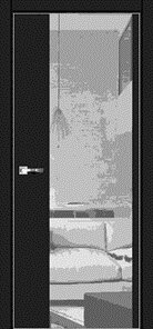 Двері міжкімнатні модель CL27 (60,70,80,90) ПВХ+вставка скла