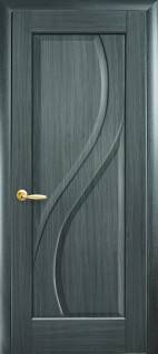 Дверне полотно Новий стиль Прима grey (600*2000) ПВХ DeLuxe глухая