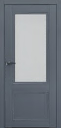 Дверь Терминус Неоклассик402 ПП антрацит  (800*2000) полустекло сатин