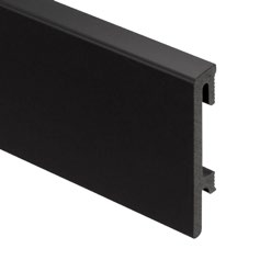 Плінтус Salag Bravo Чорний в плівці (80 mm*16 mm*2400 mm)