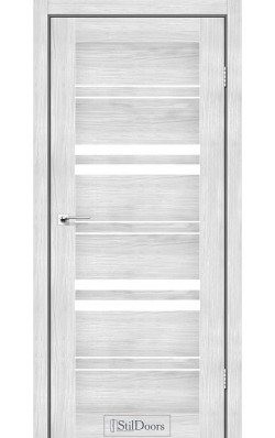 Дверне полотно SLOVENIA StilDoors Сандал (800*2000) ПВХ, стекло сатин (СК)