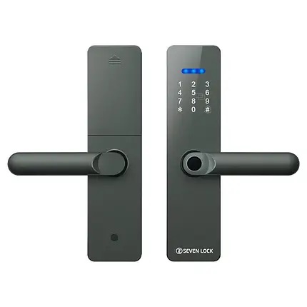 Розумний замок SEVEN LOCK SL-7740BF СІРИЙ (Врізна частина 5050)