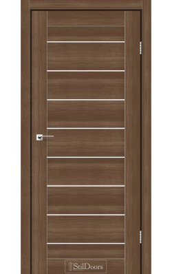Дверне полотно TANZANIA StilDoors Орех золотой (800*2000) ПВХ, стекло сатин
