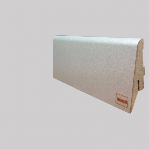 Плінтус МДФ Супер Профіль h 55 Алюміній ПП1255 (2800х52х19мм) (19шт/уп/17,9кг)