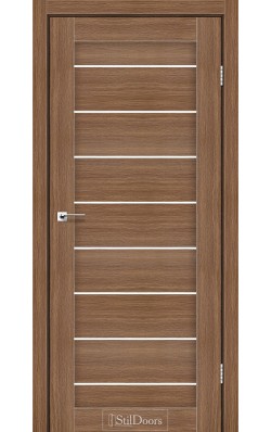 Дверне полотно TANZANIA StilDoors Итальянский орех (800*2000) ПВХ, стекло сатин