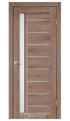 Дверь межкомнатная Darumi Bordo Орех бургун (800*2000) стекло сатин белое