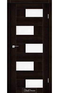 Дверне полотно NEPAL StilDoors Венге премиум (800*2000) ПВХ, стекло сатин