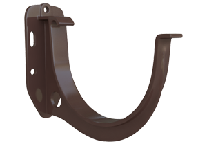 Водосточная система Альта Профиль кронштейн желоба коричневый ПВХ (д.125мм) (100шт/уп)