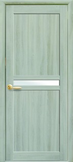 Двері Новий Стиль Неона ясен патина (800 * 2000) екошпон скло сатин