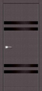 Двері міжкімнатні модель CL13 (60,70,80,90) ПВХ+вставка скла