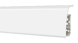 Плинтус  ПВХ ТМ Floor decor FD75  (75*2500*26мм) 700/ белый
