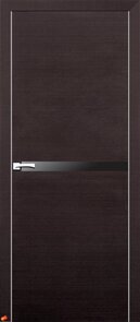 Двері міжкімнатні модель CL17 (60,70,80,90) ПВХ+вставка скла