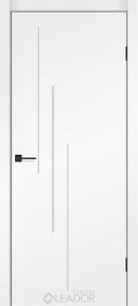 Дверне полотно   SIMPLI - LOFT SL-05, 900 х 2000, Білий Cупермат PP, Чорна матова кромка