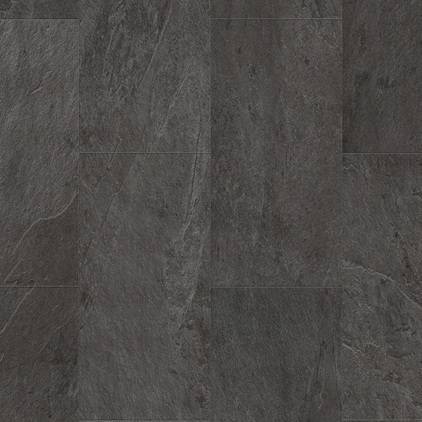 Вініловий підлогу Quick-Step Ambient Click + V4мікро № AMCР40035 Сланець Чорний (1,30х0,32) (2,08м2- 5шт.)
