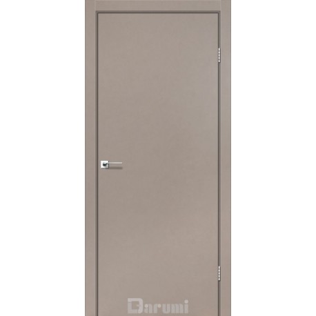 Дверь межкомнатная Darumi Plato Серый краст (800*2000) глухое+алюминевый торец
