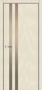 Двері міжкімнатні модель CL18 (60,70,80,90) ПВХ+вставка скла