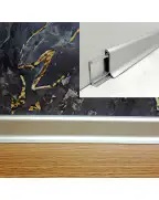 Мікро плінтус алюмінієвий  Best Deal 3/26/2,5 (326) Срібло анодоване