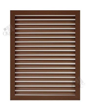 Решетка радиаторная 300х600 коричневая (вишня)