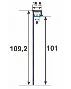 Плінтус алюмінієвий LED Best Deal Білий 4/100/2,5 м