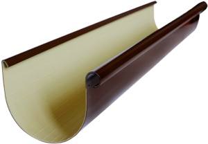 Водосточная система Альта Профиль желоб коричневый ПВХ (3м.п./д.125мм) (6шт/уп)