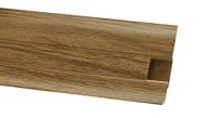 Плінтус матовий Premium decor 229м Горіх Світлий h 60 мм (2,50 м.п/шт) (40шт/уп)