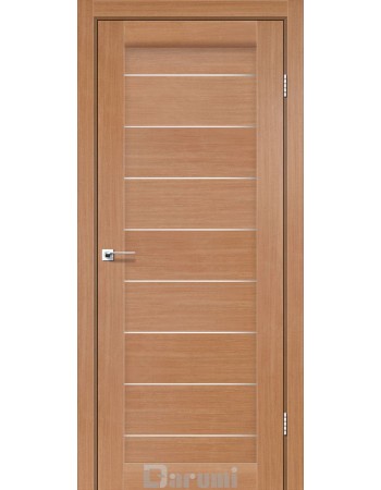 Дверь межкомнатная Darumi Leona Дуб натуральный (800*2000) стекло сатин белый