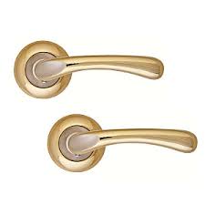 Дверная ручка Siba Palermo L матовый никель/темное золото