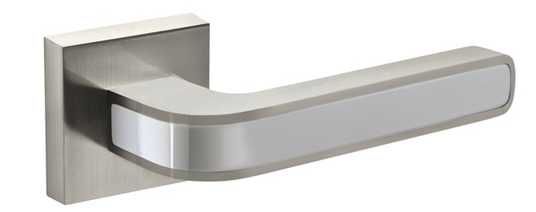 Дверна ручка Fuaro Neo DM SN/CP-3 матовий нікель/хром