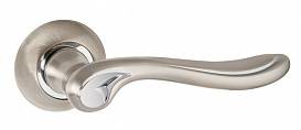 Дверная ручка Punto Onda TL SN/CR-3 мат. никель/хром
