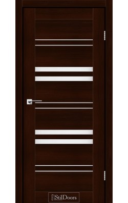 Дверне полотно SLOVENIA StilDoors Каштан (800*2000) ПВХ, стекло сатин