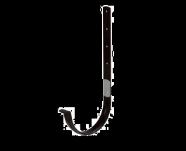 Водосточная система Альта Профиль кронштейн желоба коричневый металлический (д.125мм) (50шт/уп)