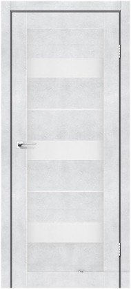 Дверне полотно MEXICO StilDoors Светлый бетон (800*2000) ПВХ, стекло сатин