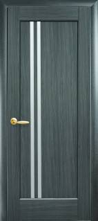 Двері Новий Стиль Делла grey (900*2000) ПВХ De Luxe скло сатин