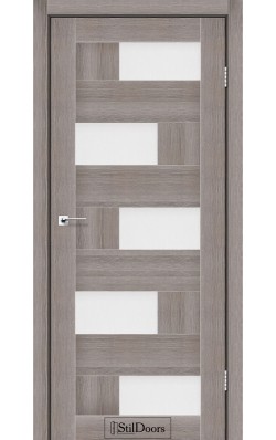 Дверне полотно NEPAL StilDoors Трюфель (800*2000) ПВХ, стекло сатин