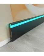 Плінтус алюмінієвий LED Best Deal Чорний 4/78/2,5 м