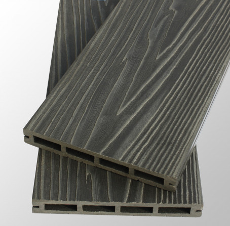 Террасная доска Tardex Lite Premium графит 155х20х2200мм полая 3D