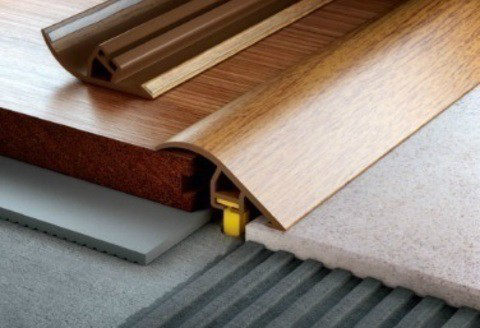 Порог Salag Cirrus ПВХ C40 (40*1860мм) 01 Бук разноуровневый перепад 12-20мм (6шт/уп)