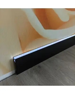 Плінтус алюмінієвий LED АПН 80*15*2,2м Best Deal Чорний