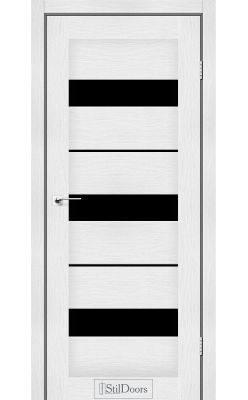 Дверне полотно MEXICO StilDoors Сандал (800*2000) ПВХ, стекло черное  (СК)