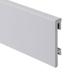 Плінтус Salag Bravo Сірий світлий в плівці (80 mm*16 mm*2400 mm)