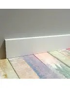 Плінтус алюмінієвий накладний Best Deal 1 білий матовий (1/40/2,5 м)