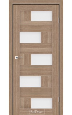 Дверне полотно NEPAL StilDoors Ольха классическая (800*2000) ПВХ, стекло сатин