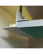 Алюмінієвий профіль тіньового шва АПТШ Максі білий 3 м/п