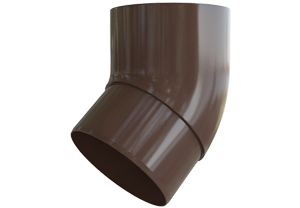 Водосточная система Альта Профиль колено трубы 45° коричневое ПВХ (д.95мм) (12шт/уп)