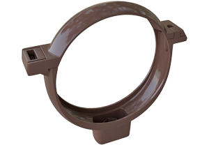 Водосточная система Альта Профиль хомут трубы коричневый ПВХ (д.95мм) (100шт/уп)