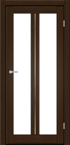 Дверь Art Door M 702 каштан (800х2000мм.) ПВХ пленка, стекло сатин