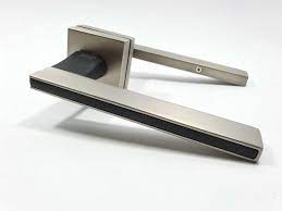 Ручка Trion на квадратной розете  Mercury  ЦАМ MSN+Black мат.никель/черный